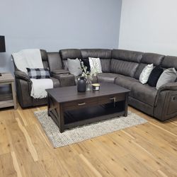Brand New Charcoal Sectional 