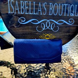 Elegant Blue Wallet