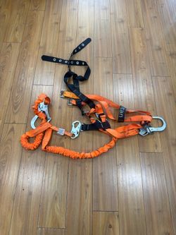 Honeywell Miller Titan II T4500 Non-Stretch Harness, Back D-Ring, Friction Shoulder/Mating Chest/Tongue Leg Buckles