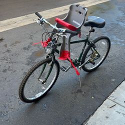 Schwinn Frontier Men’s Bike With Peg-Perego Baby Seat