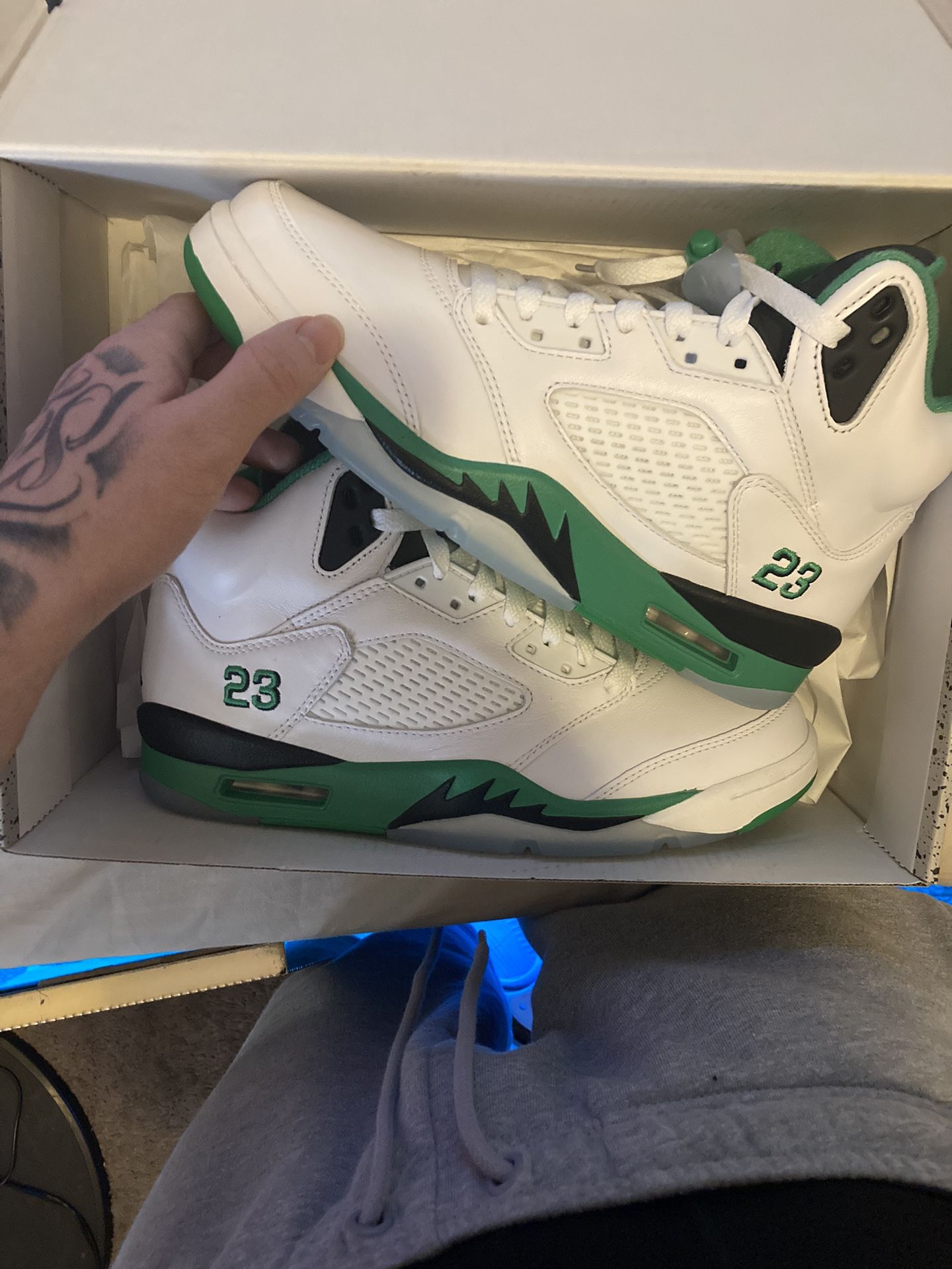 Jordan 5 Lucky Green Men 8