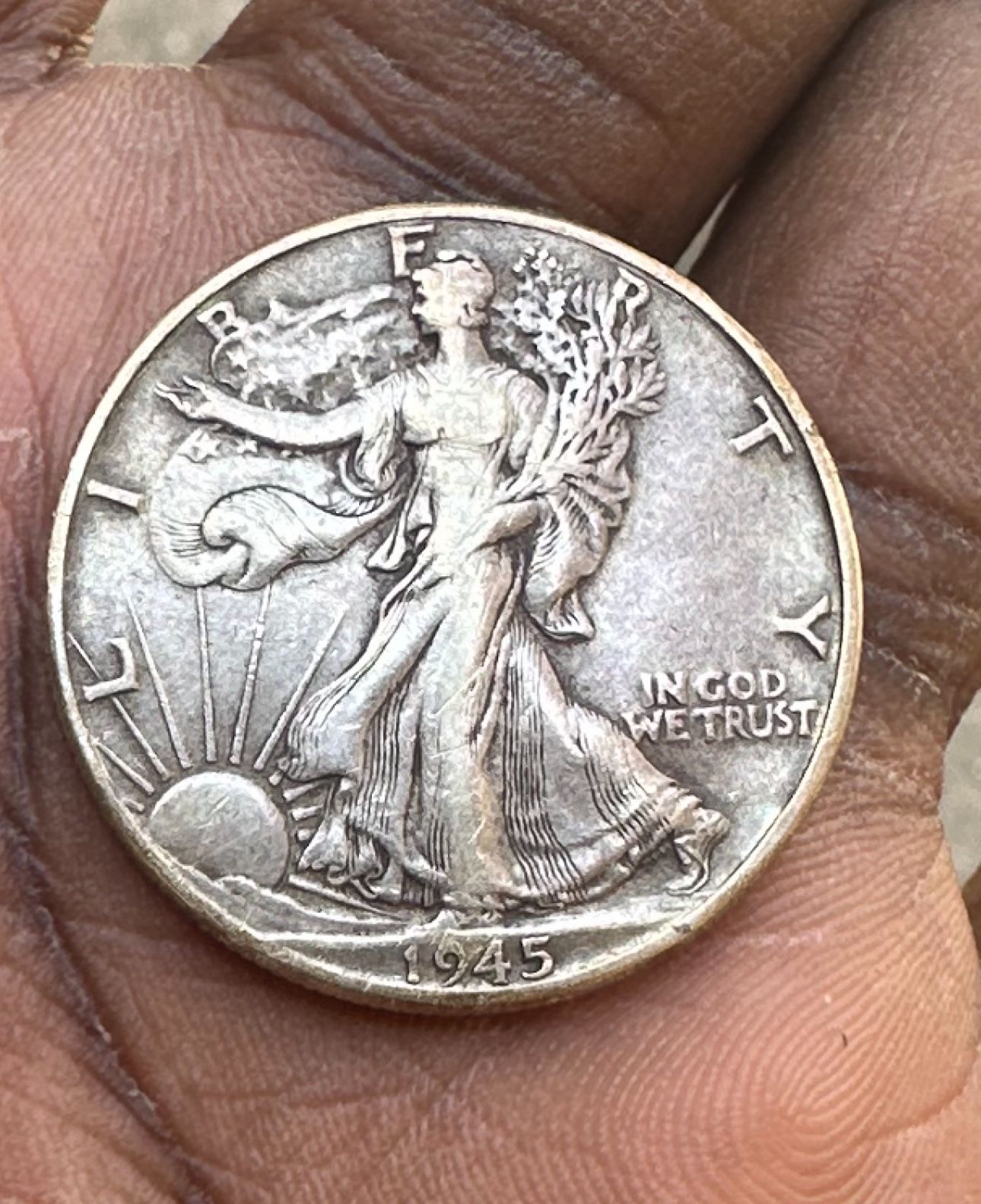 1945 Half Dollar Coin