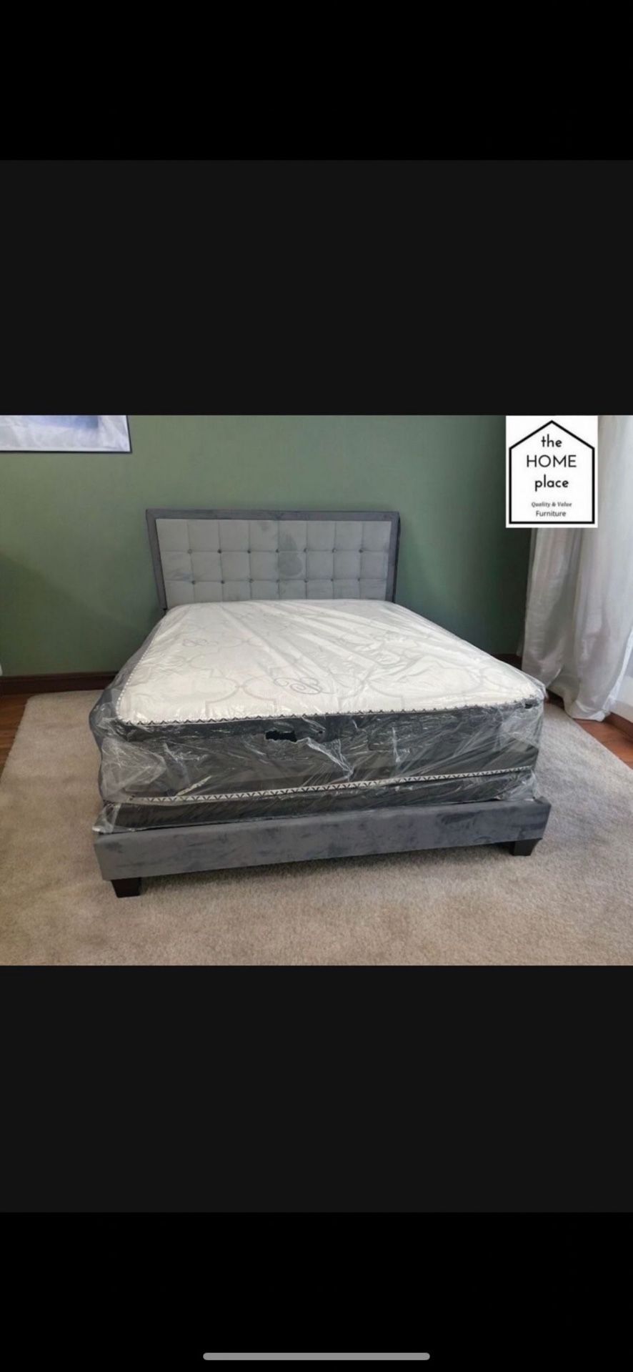 Brand New Queen Bed Frame With Mattress & Boxspring For Only $349 π¨ Ready For Delivery π