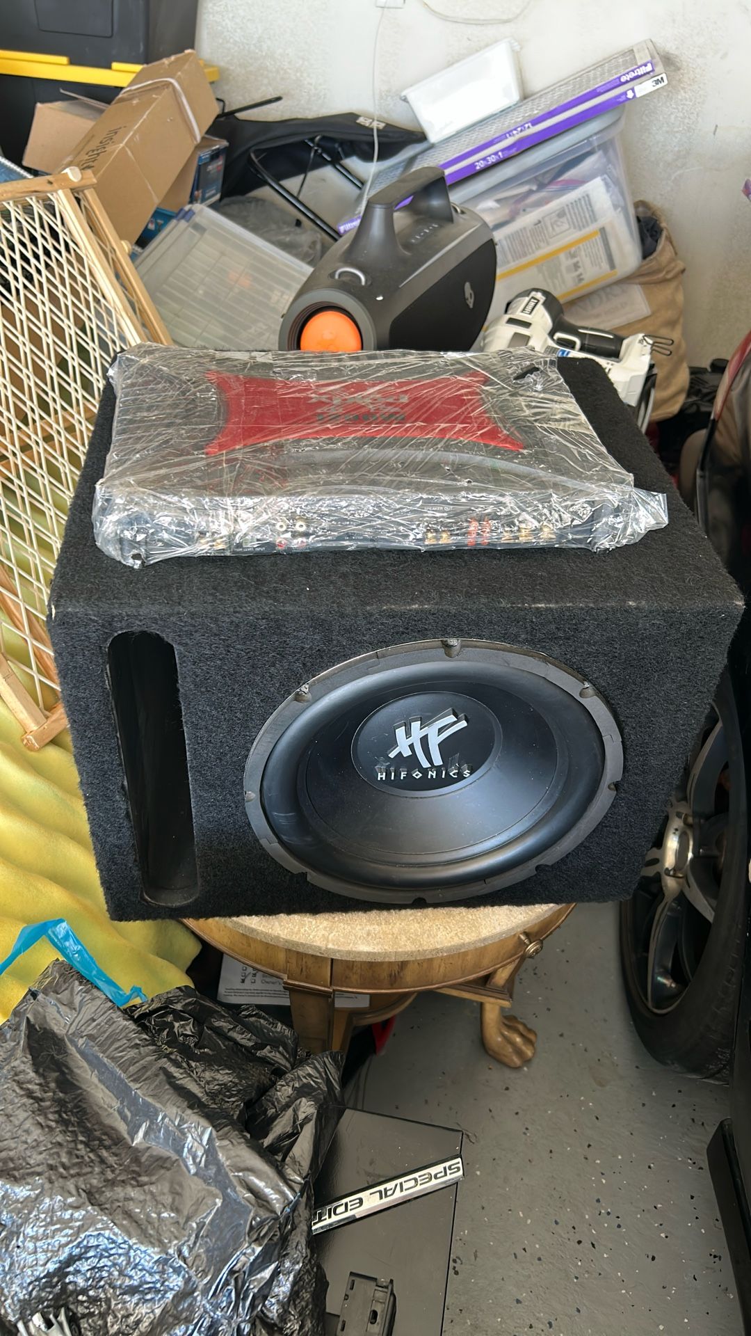 Hifonics 12 Inch speaker-Xplod 1200 Watts Amplifier