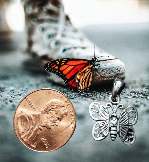 Sterling Silver Butterfly Pendant