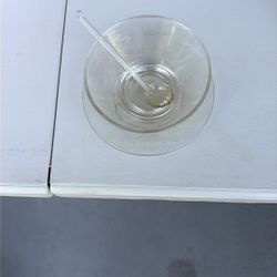 Princess House Crystal Mayonnaise Set