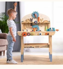 Wooden Toy Tool Table, Brand New 