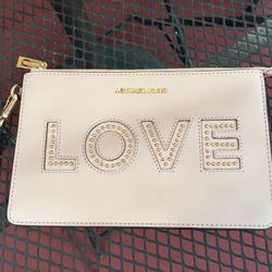 Michael Kors Genuine Leather Wristlet 