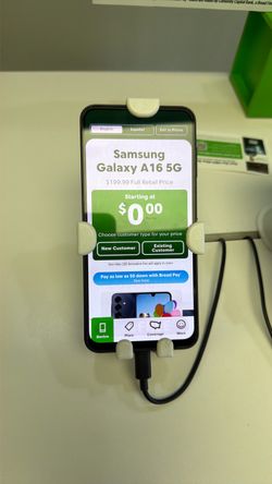 Samsung galaxy a16 promo with accessories and service