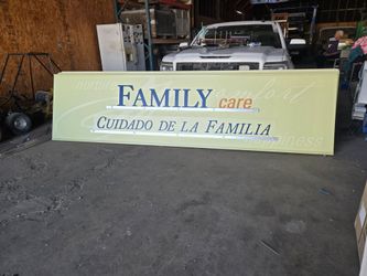 Giant "Family Care" sign