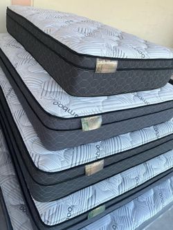 Colchones pillow top white bamboo premier