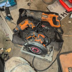 Ridgid Circular Saw Sawzall And Drill