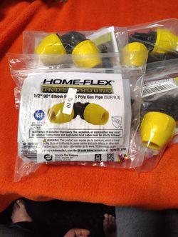 HOME-FLEX 1/2 inch 90 Degree Elbow Gas Pipe Fittings Lot