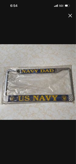 U.S. Navy Dad License Plate Holder