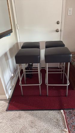 Black Ikea Stools