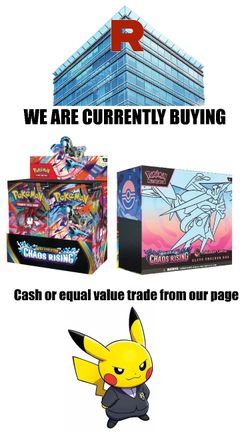 Pokemon Chaos Rising etb pokemon center booster box