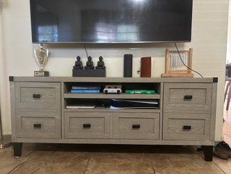 Modern Gray TV Stand / Entertainment Center
