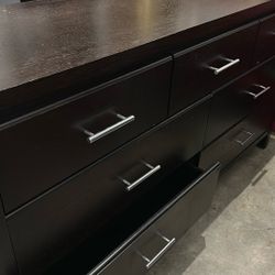 Dark Espresso Brown 7 Drawer Dresser