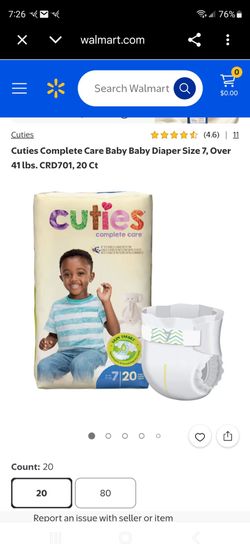 CUTIES COMPLETE CARE TODDLERS DIAPERS