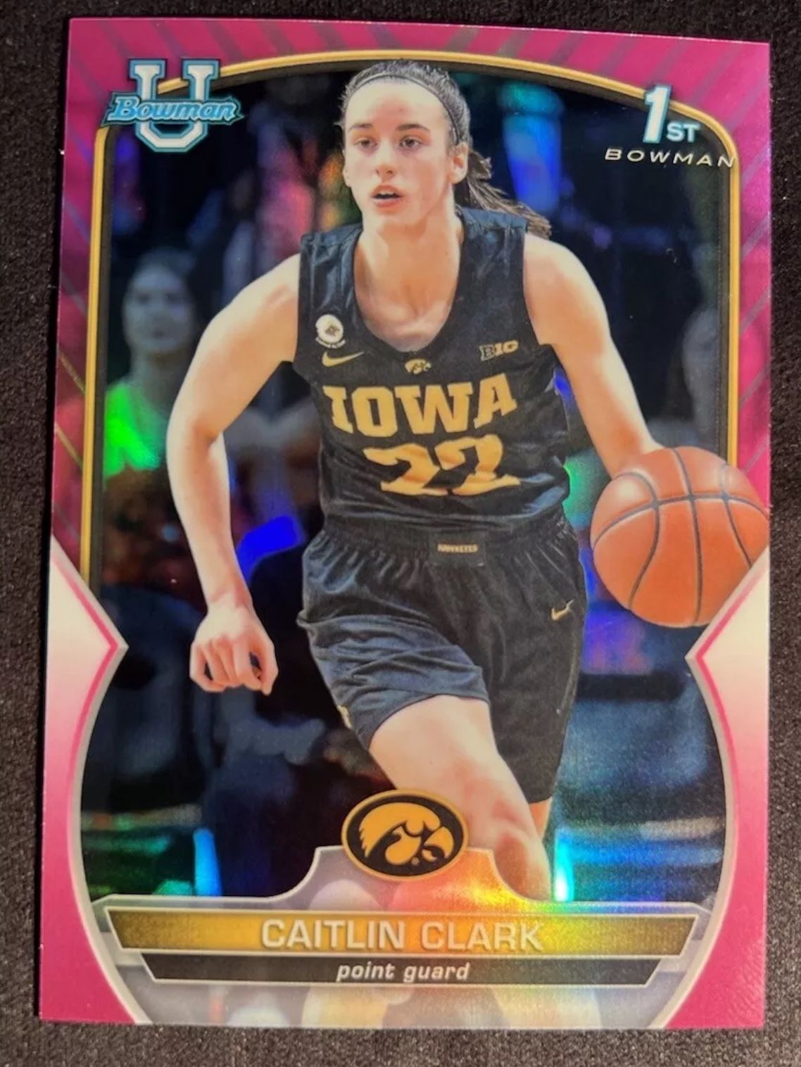 ⭐️ 3 CARD LOT ⭐️ Juju Watkins & CAITLIN CLARK BOTH 1st Bowman PINK REFRACTOR Plus COOPER FLAGG CARD