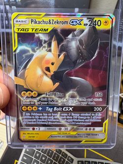 Pikachu & Zekrom GX 33/181 Tag Team — Team Up LP condition Pokemon card for sale