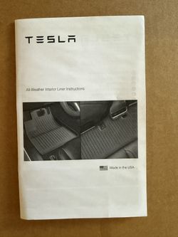 Tesla Y All Weather Interior Liners