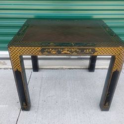 Vintage Drexel Heritage Chinoiserie Hand Painted Lacquer Table - NICE!