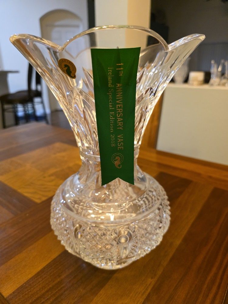 Waterford Crystal 11th Anniversary Vase