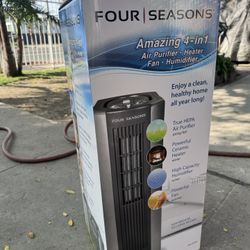 4 in 1 heater air purifier humidifier fan brand new firm price calenton, purificador de aire humidif