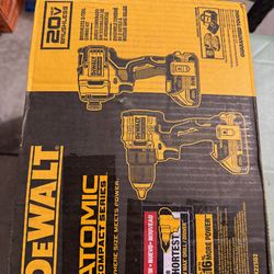 DEWALT ATOMIC 20-Volt MAX Lithium-lon Cordless Combo Kit (2-Tool) with (2) 2.0Ah Batteries, Charger and Baa
