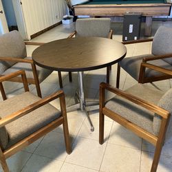 Round Table With Five Chairs