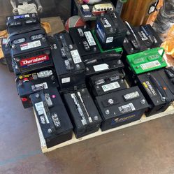 Batteries, car, and truck