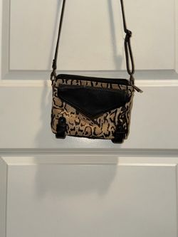 Jessica Simpson Tan and Black Leopard Crossbody Bag
