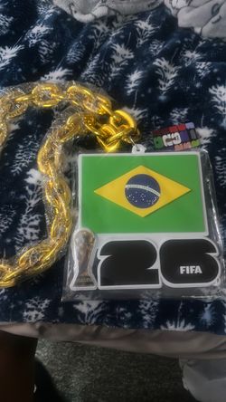 FIFA Brazil 2026 World Cup necklace, jumbo chain