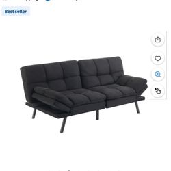 Black Foldable Couch 