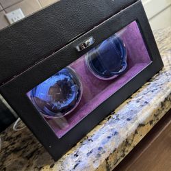 Vlando Men’s Automatic 2 Watch Winder Display And Jewelry Case
