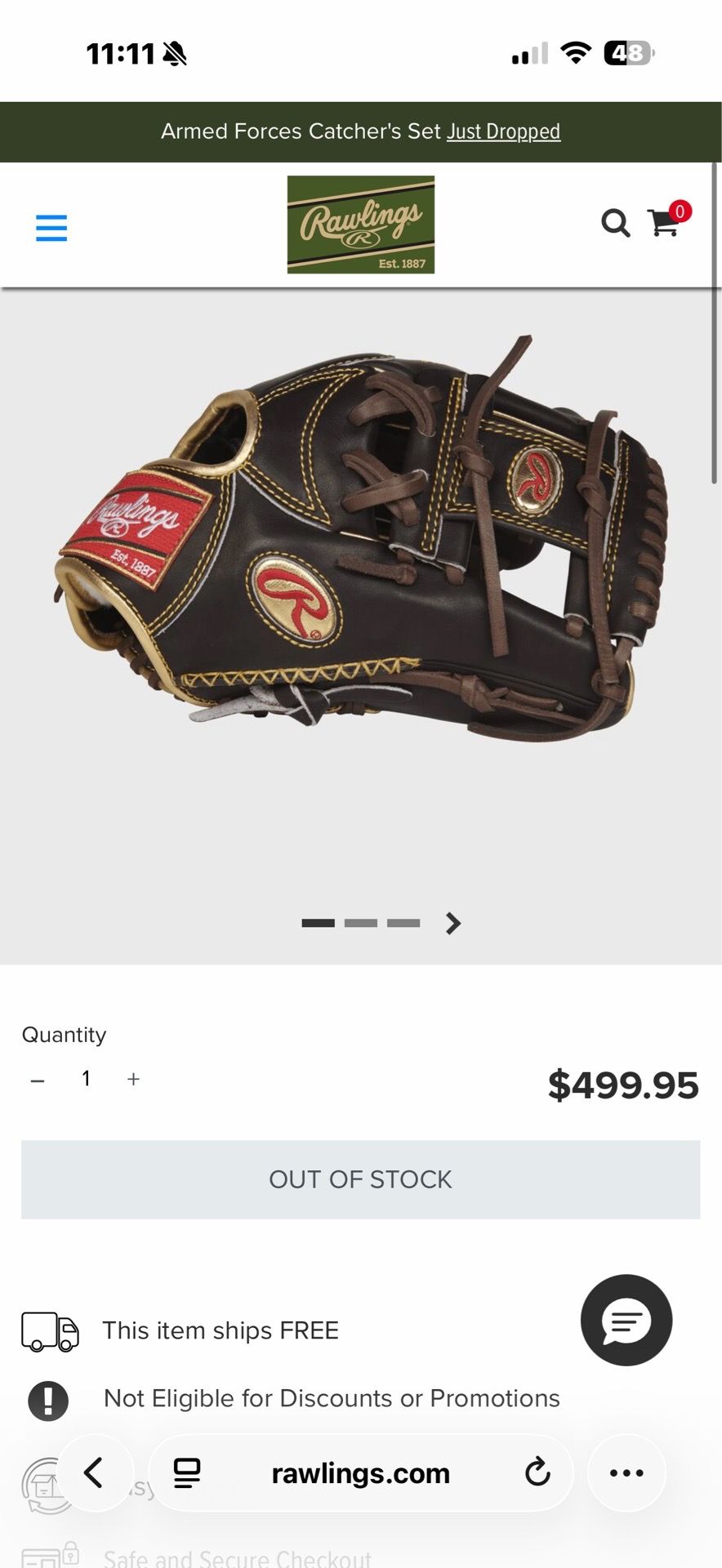 Rawlings gold glove