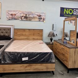 🔥Brand New 6pc Queen Bedroom Set $599, Finance Available, Delivery Available 