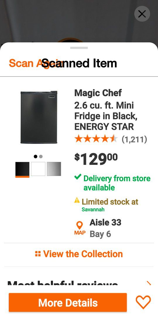Magic Chef Mini Fridge 