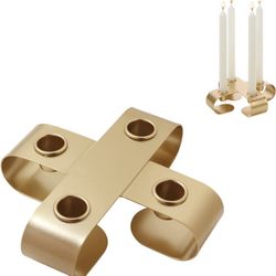 NEW- Brass Taper Candlestick Holder