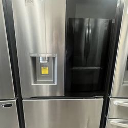 Clearance Sale / 36”wide X34” Depth French Door Refrigerator With Dual Ice Maker 