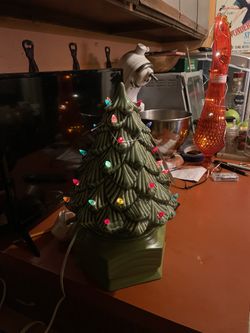 16” Antique Porcelain Christmas Tree