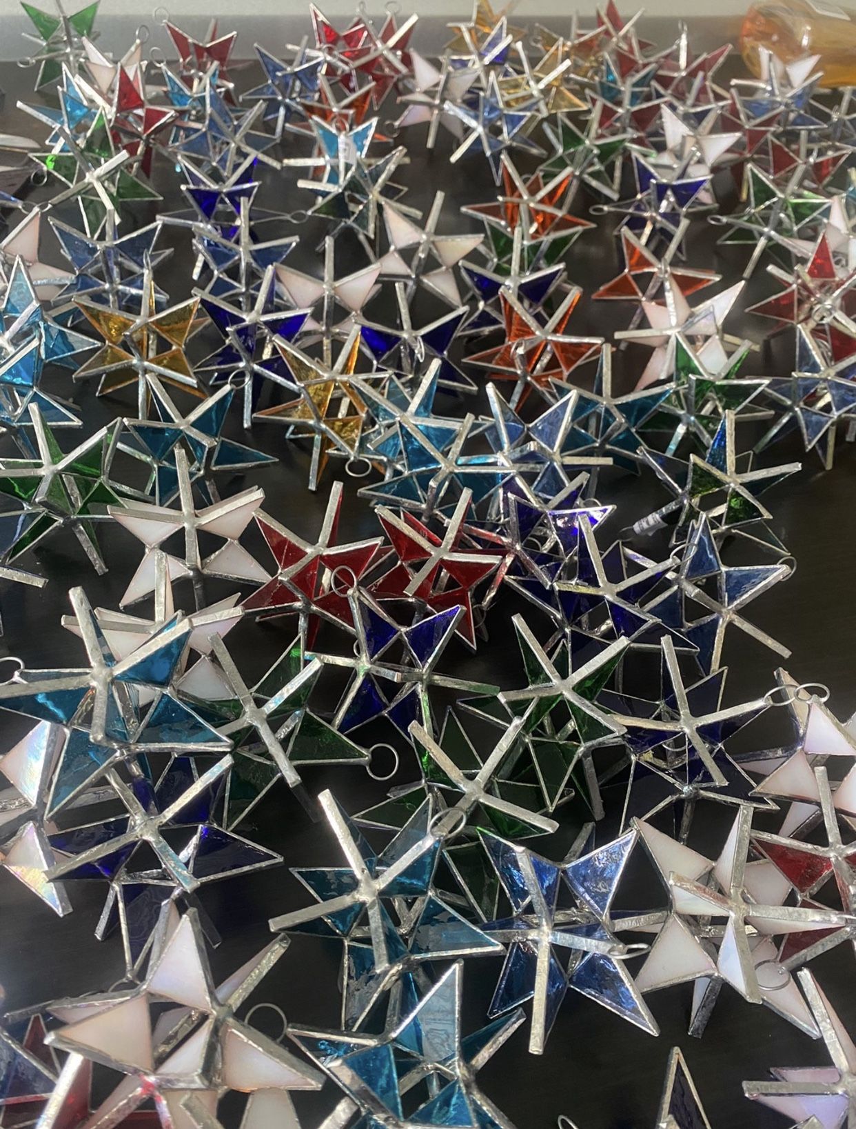 Assorted Stained Glass Stars Suncatchers/ Ornaments