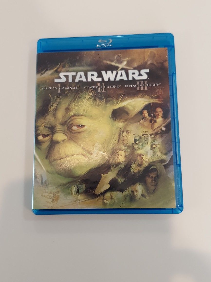 STAR WARS, 3 DISC SET ON BLUE RAY, OPEN BUT NEVER PLAYED