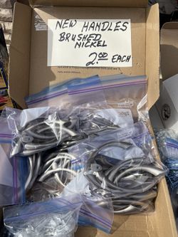 New brush nickel handles