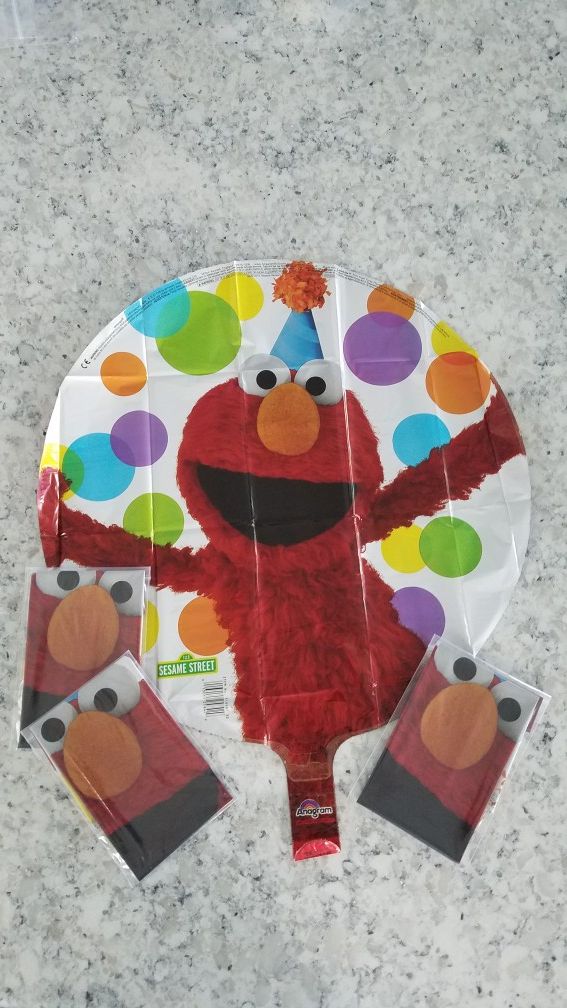 Elmo Helium 🎂 Balloons - 4 in total