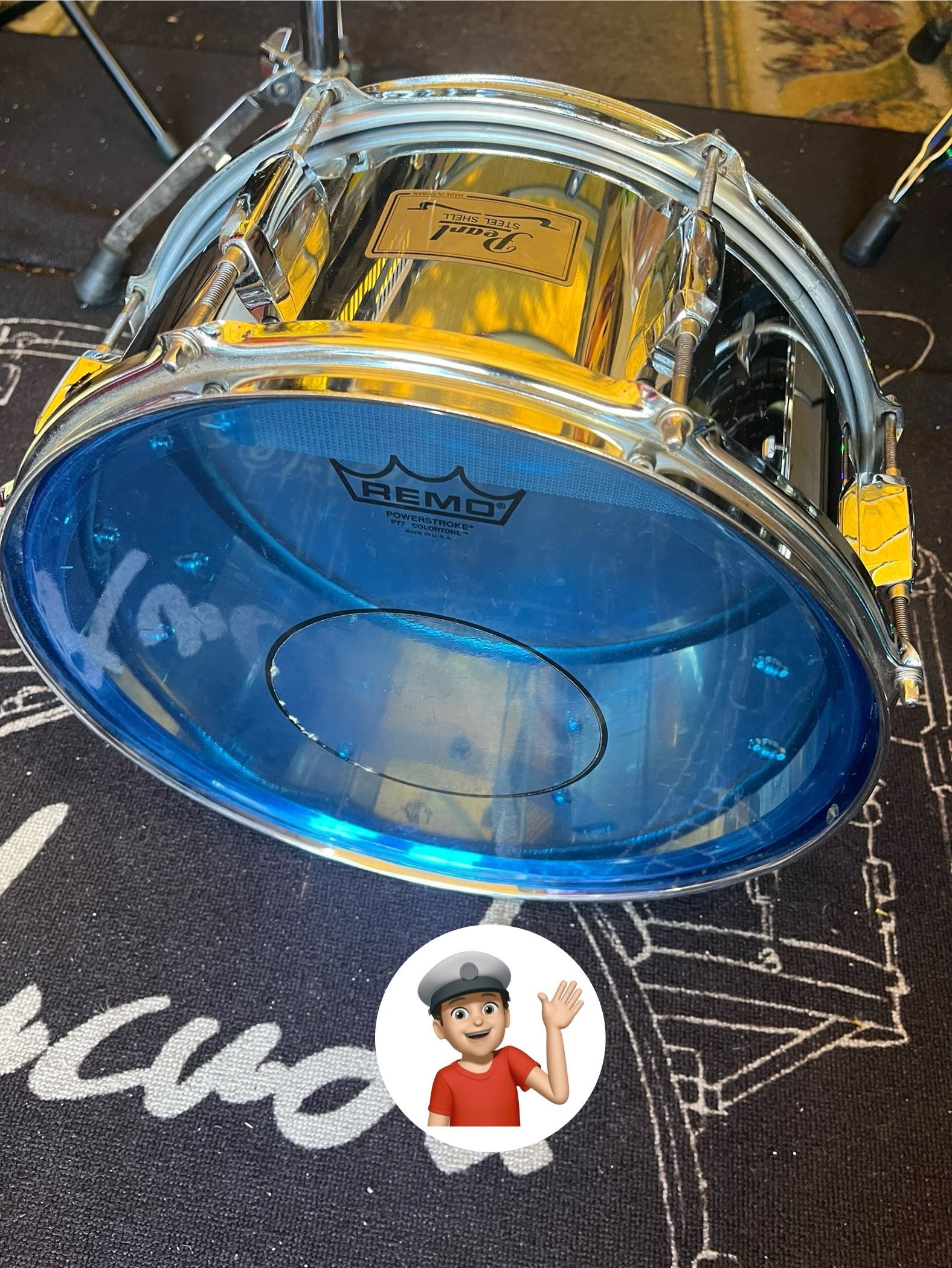 🔥 14x6 Pearl Mirror Chrome Snare Drum WITH Stand Drum Set