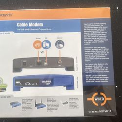 Linksys cable modem