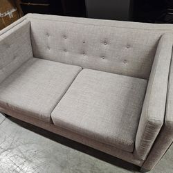 GREY SOFA LOVE SEAT COUCH