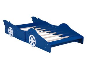 Navy Blue Full Size Race Car Bed